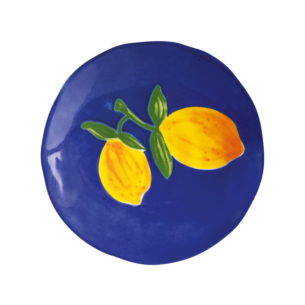 Set of 4 Lemon Side Plates, 16cm