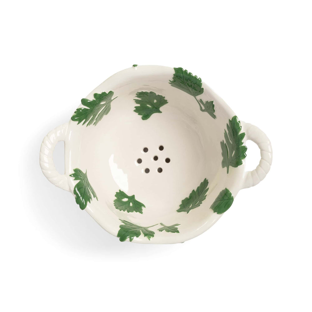 Porcelain Parsley Colander, 19.5cm