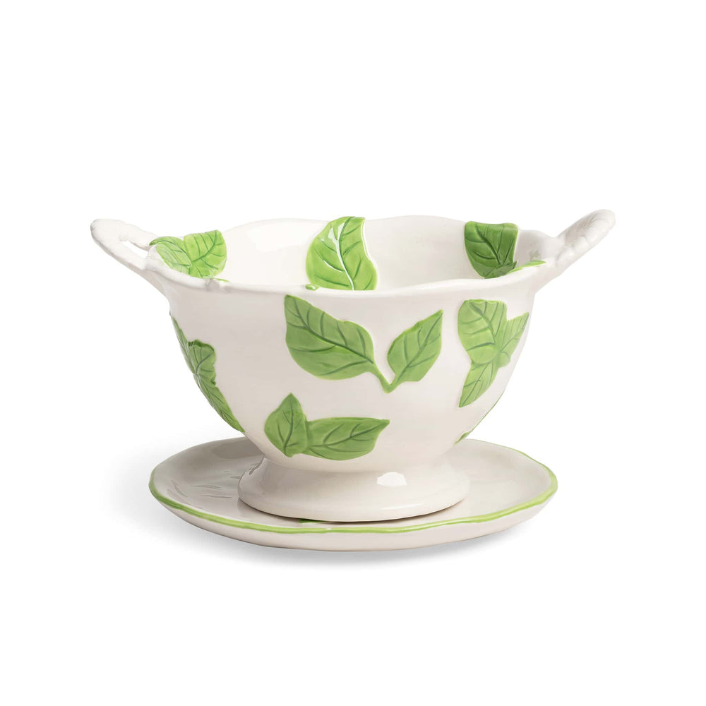 Porcelain Basil Colander, 19.5cm