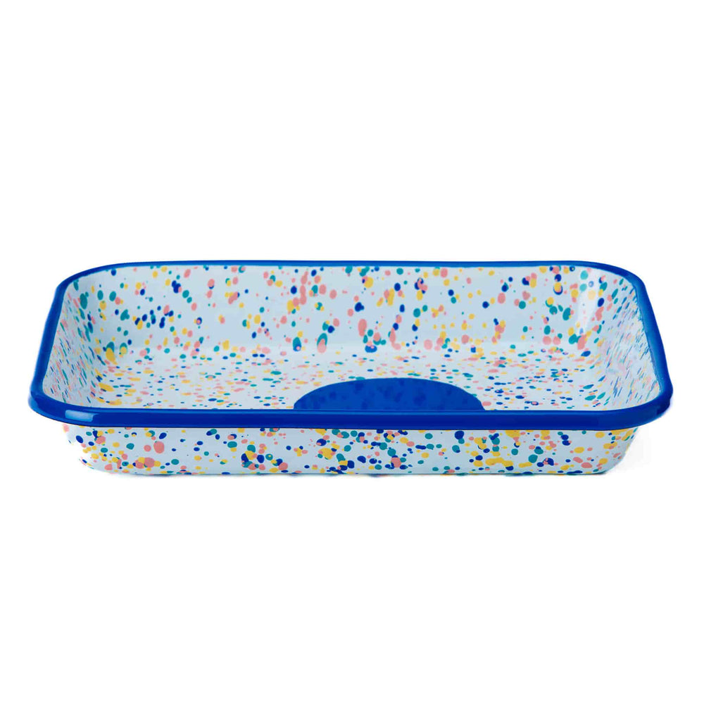 Blue Dot Enamel Roasting & Serving Dish