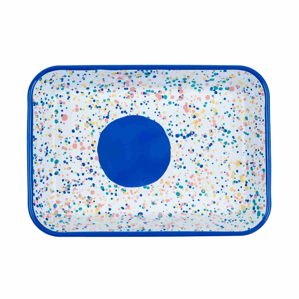 Blue Dot Enamel Roasting & Serving Dish