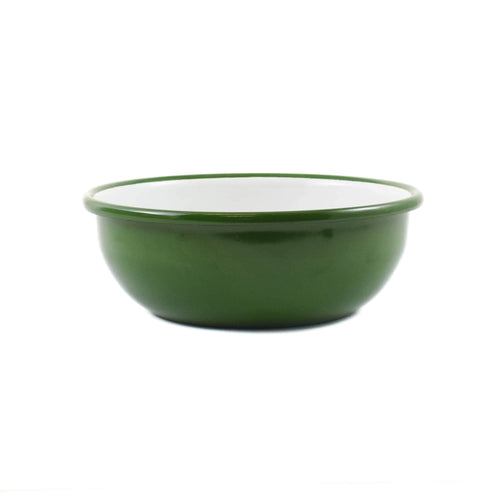 Green Marble Enamel Shallow Bowl