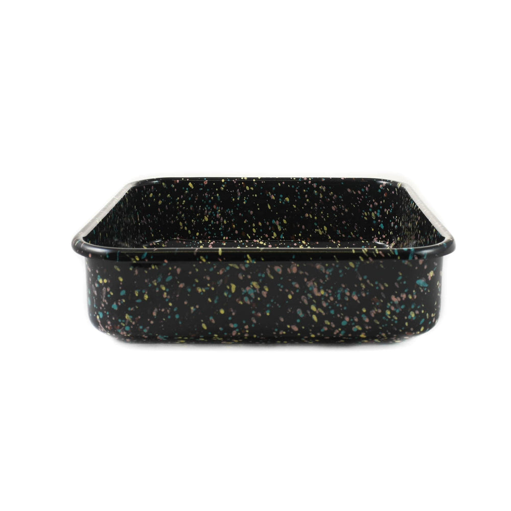 Kapka x Sous Chef Galaxy Splatter Enamel Square Roasting & Serving Dish, 21cm