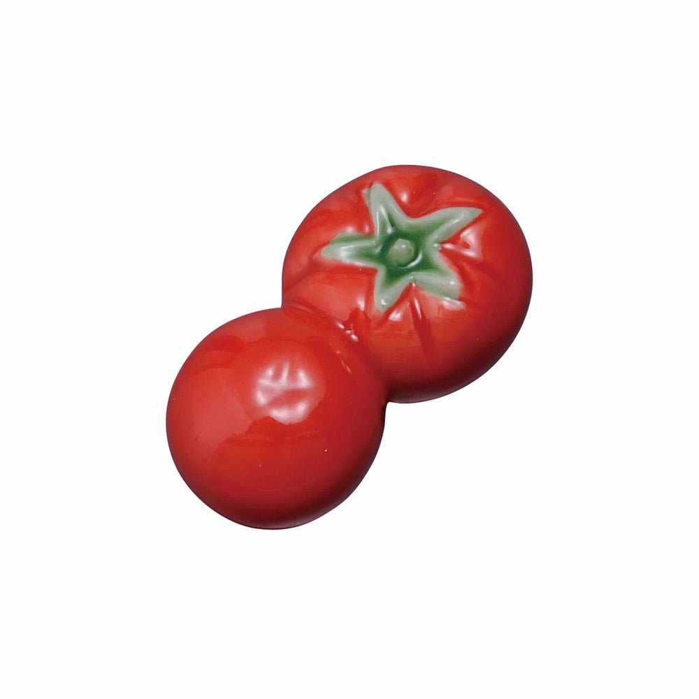 Tomato Ceramic Chopstick Rest, 4.5cm