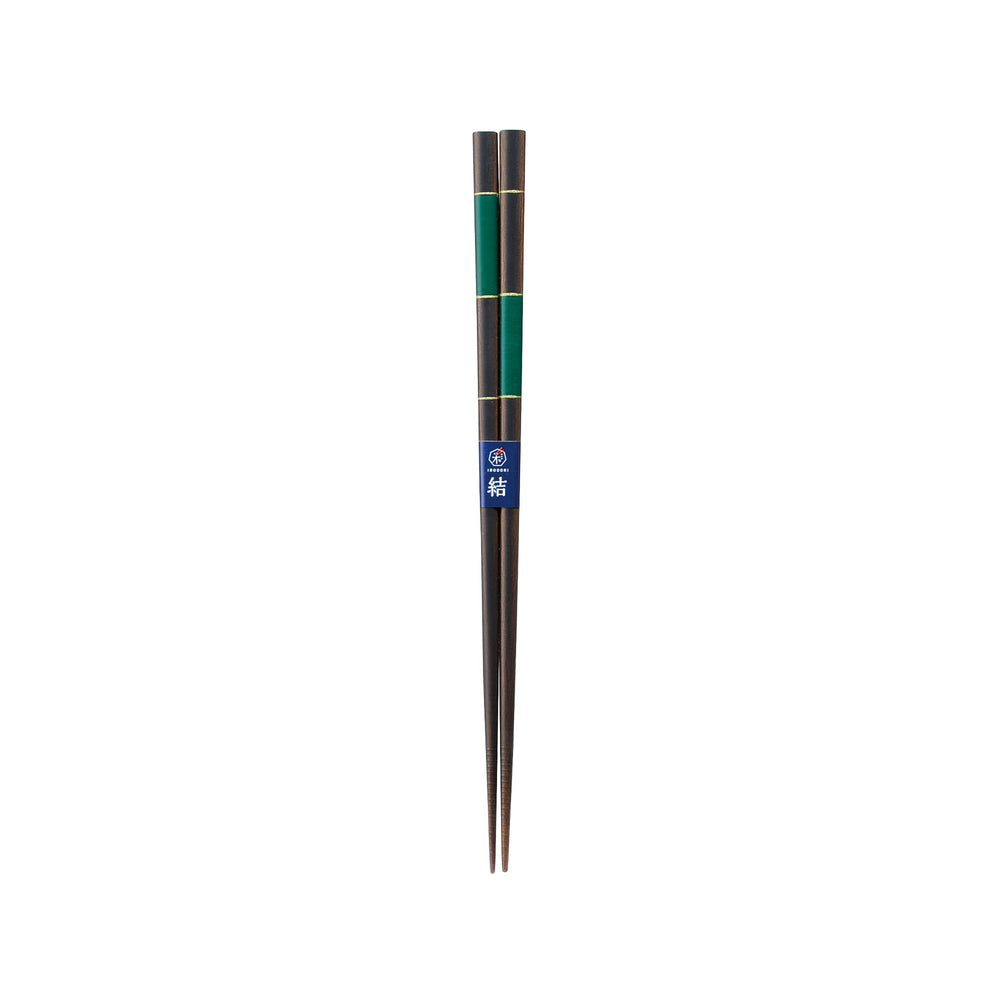 Japanese Green & Gold Chopsticks, 22.5cm