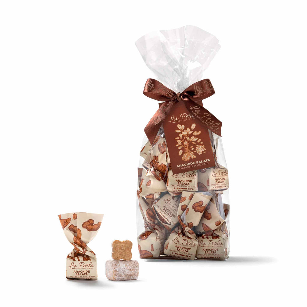 La Perla di Torino Salted Peanut & Caramel White Chocolate Truffles, 200g