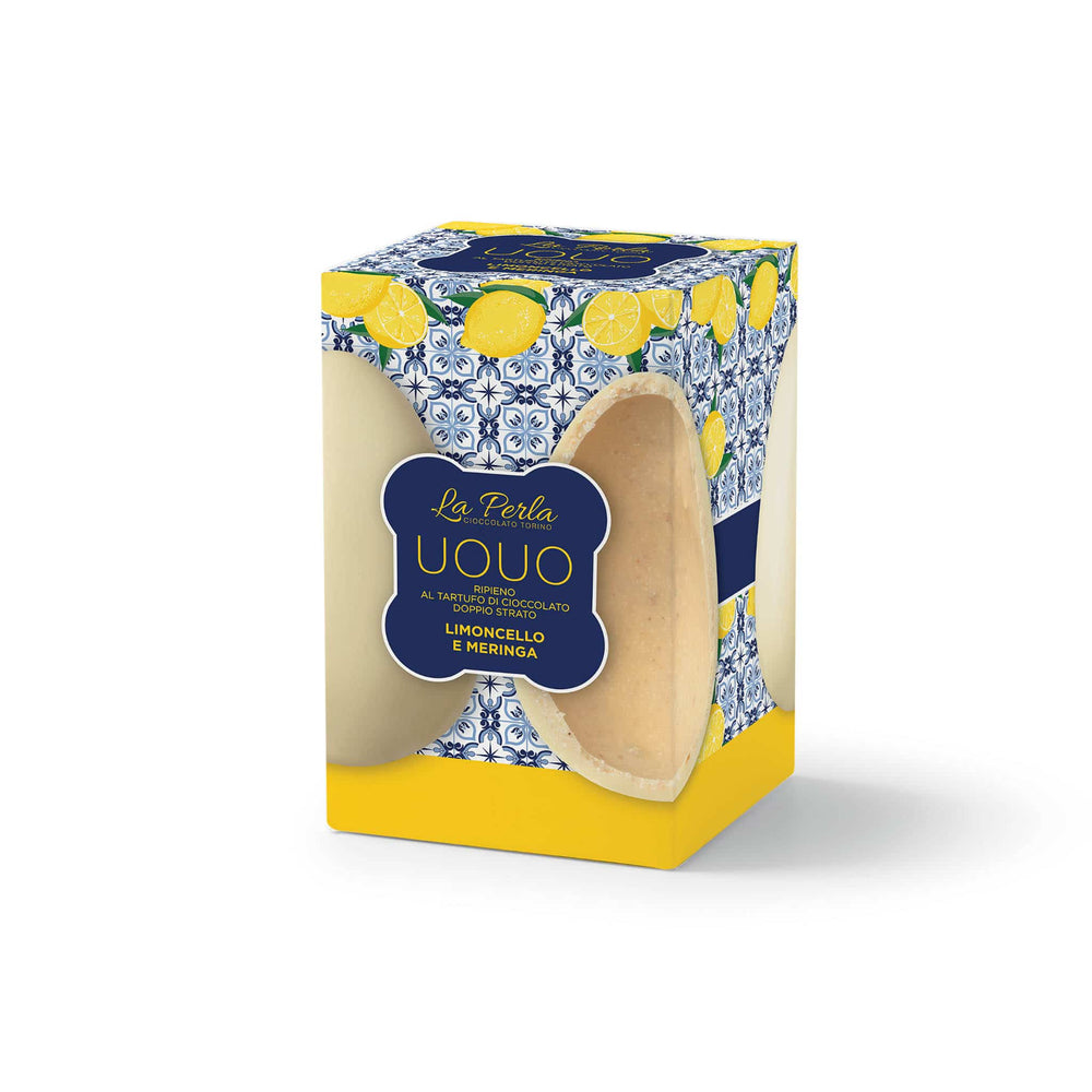 La Perla di Torino Limoncello & Meringue Filled Easter Egg, 100g