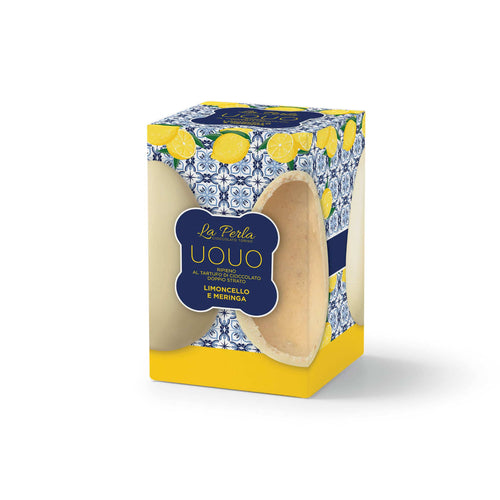 La Perla di Torino Limoncello & Meringue Filled Easter Egg, 100g