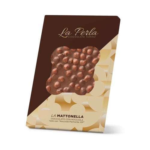 La Perla di Torino Milk Chocolate Slab with Whole Roasted Hazelnuts, 450g