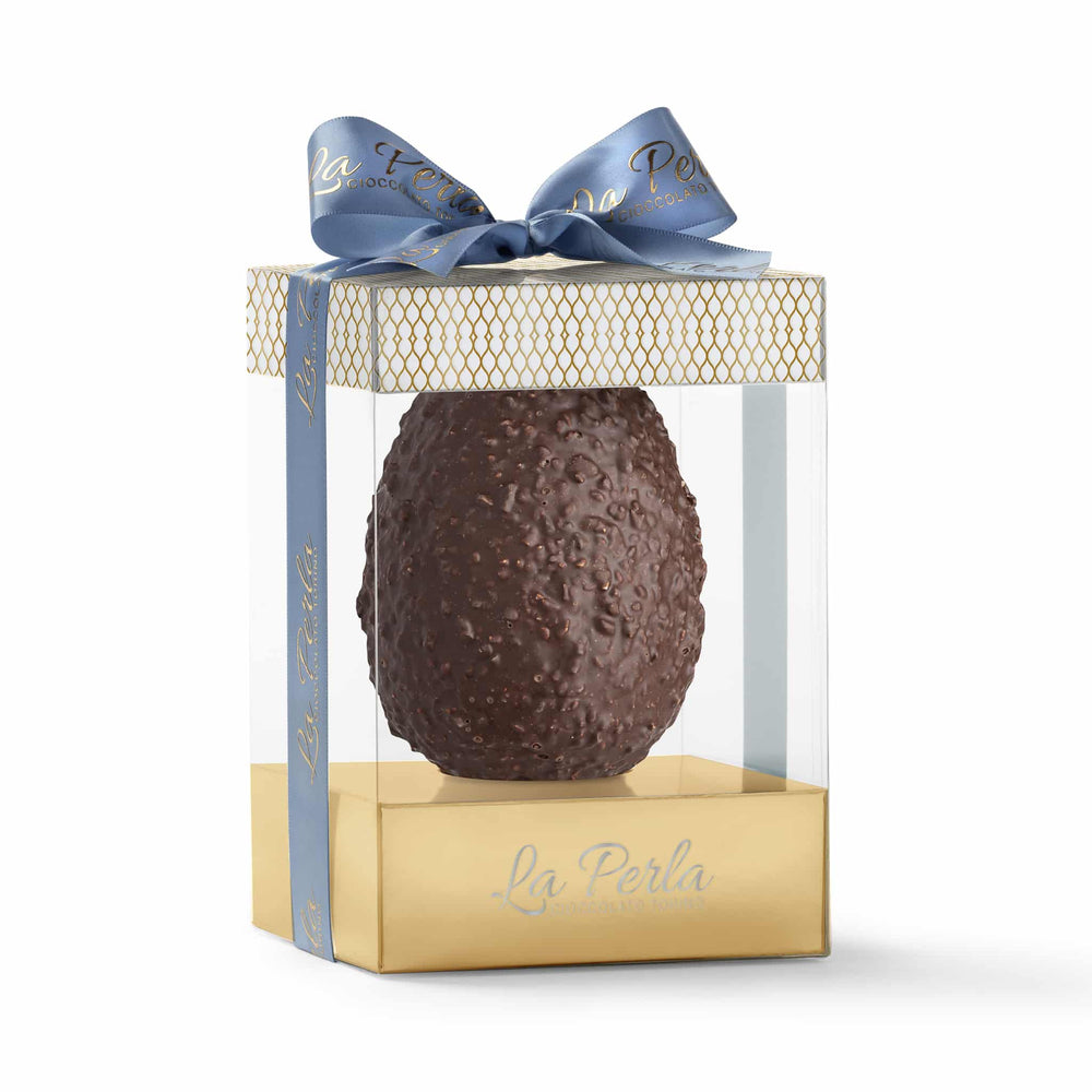 La Perla di Torino Dark Chocolate, Orange & Cocoa Nib Easter Egg, 220g