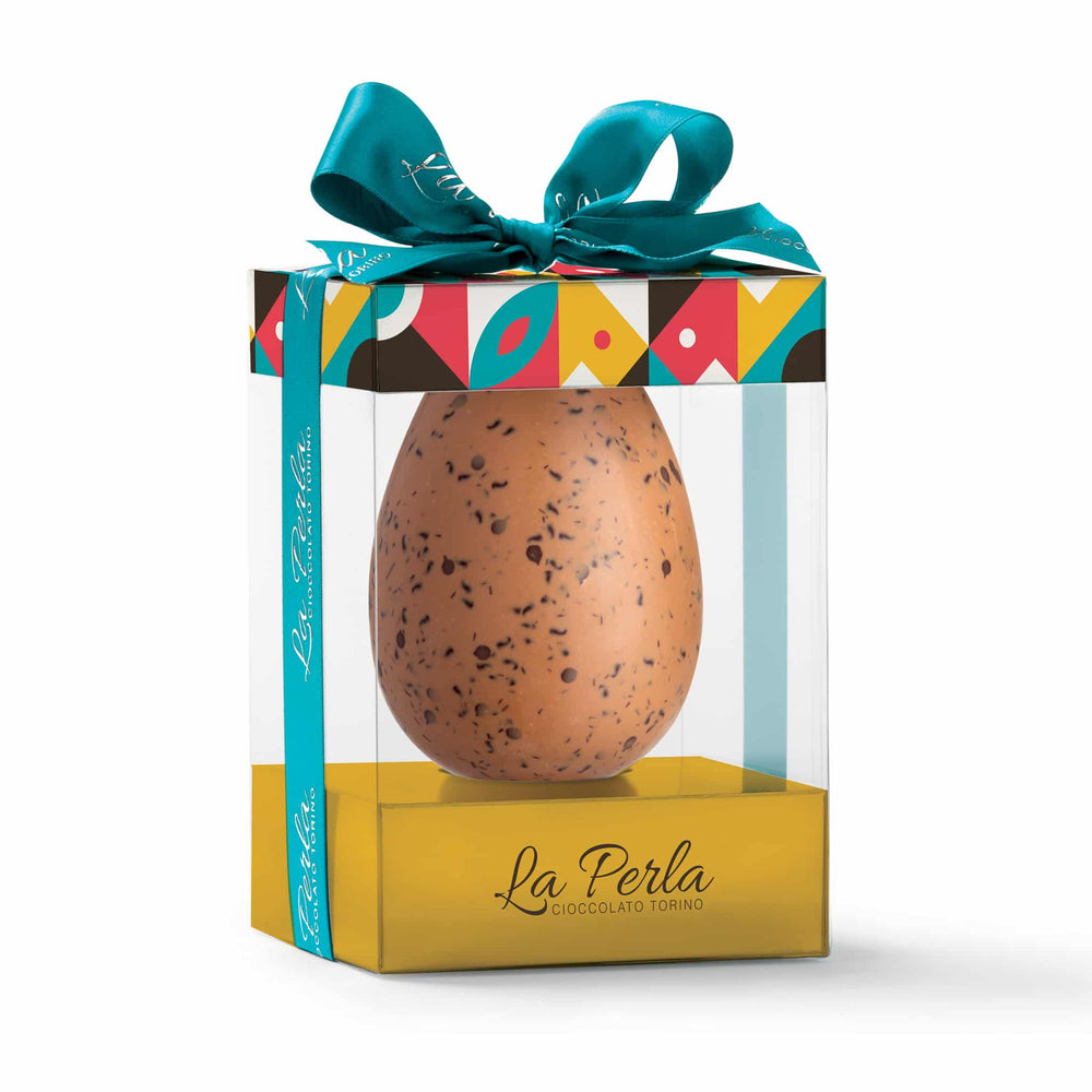 La Perla di Torino Caramel Chocolate, Biscuits & Chocolate Chip Easter Egg, 200g