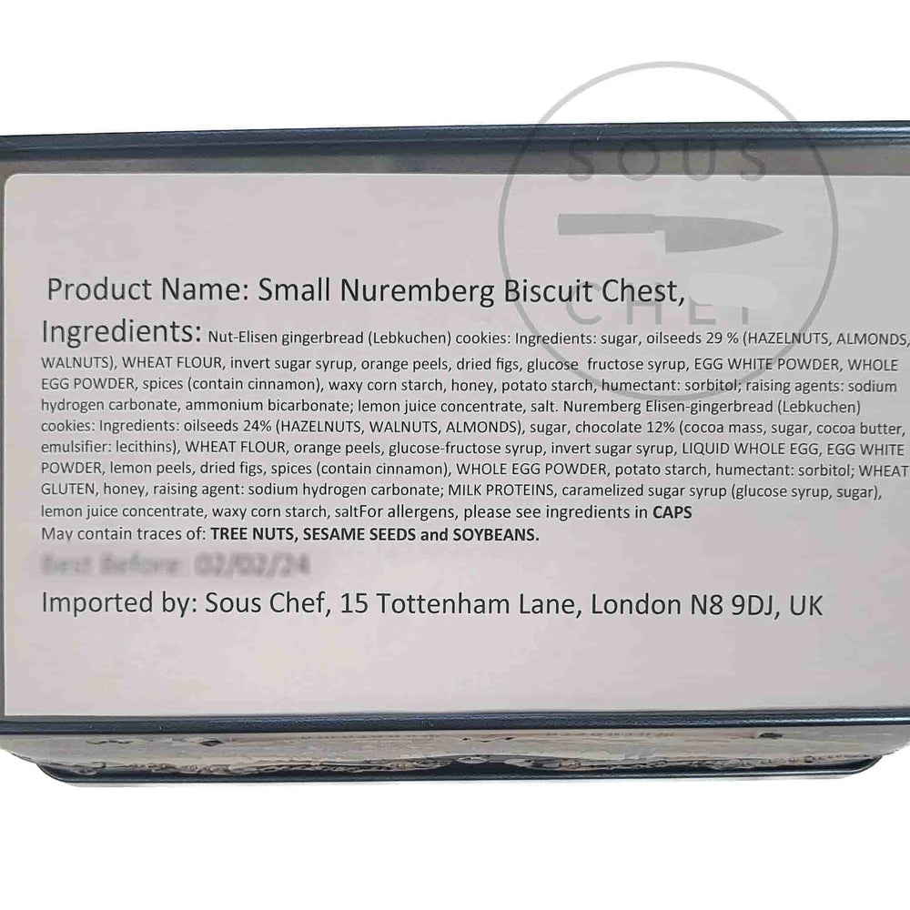 Small Nuremberg Biscuit Chest, 525g