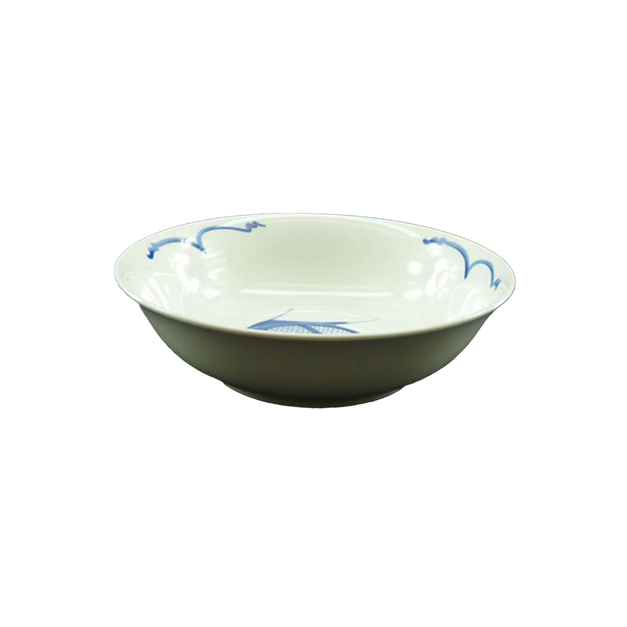 White & Blue Carp Soup Bowl