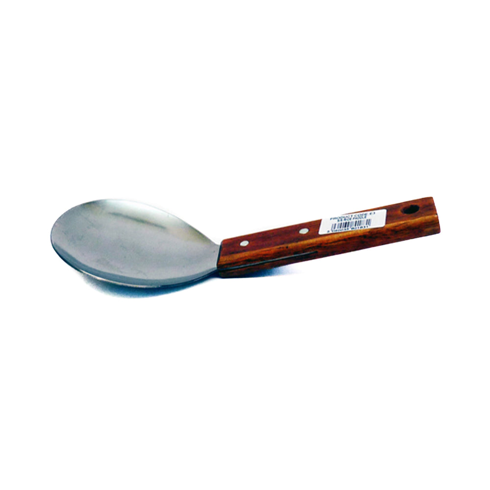 Stainless Steel Rice Paddle with Wooden Handle