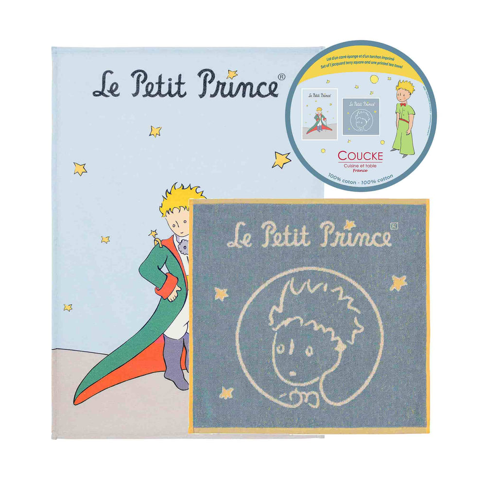 Le Petit Prince Washcloth & Tea Towel with Gift Box