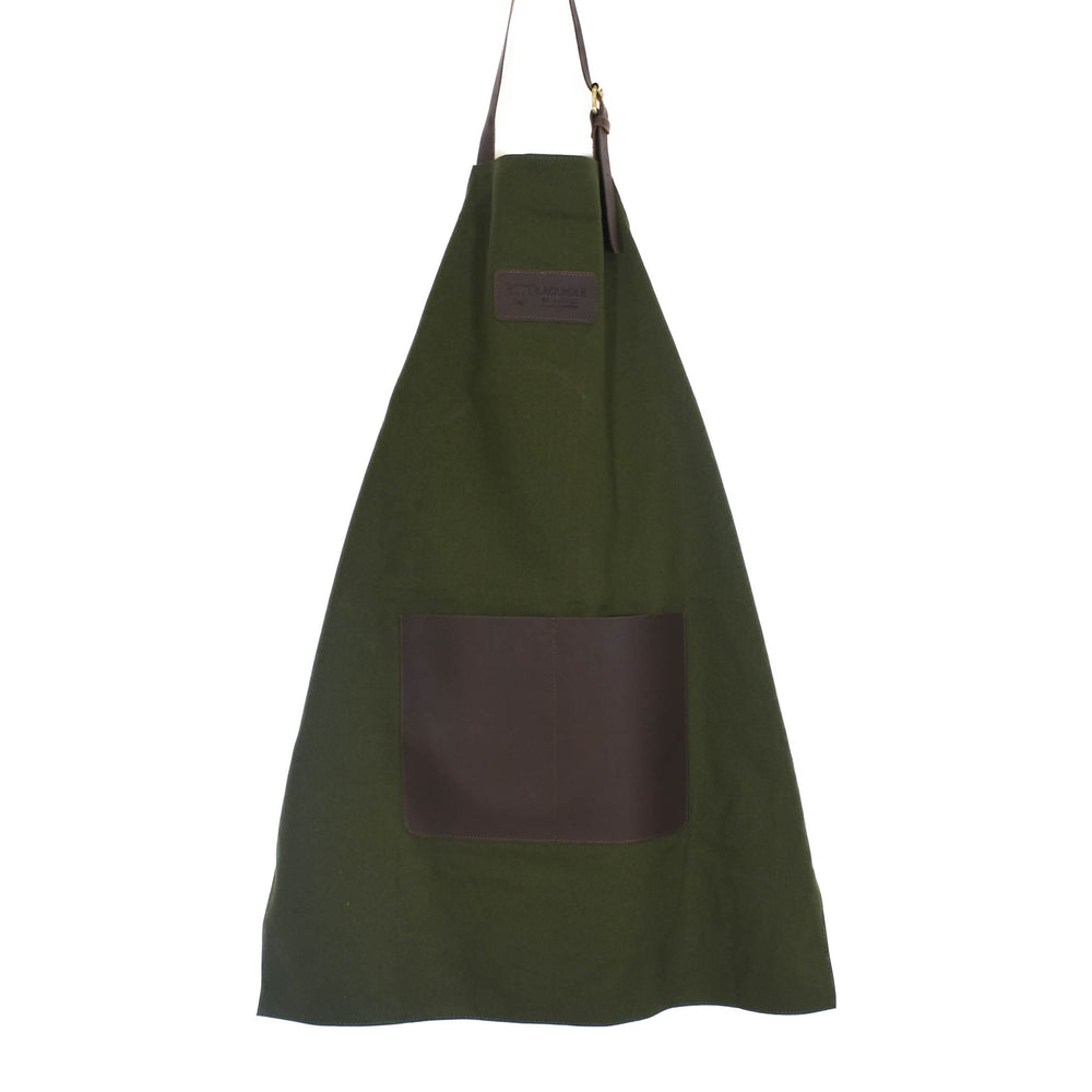 Laguiole en Aubrac Khaki Canvas Apron