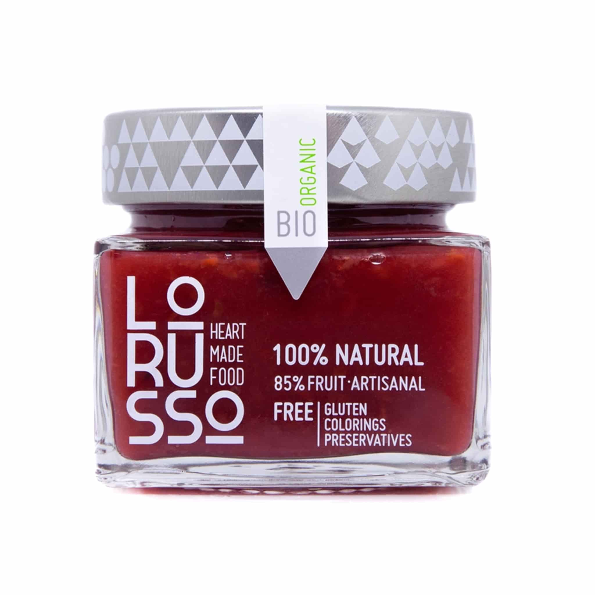 LoRUSSo Organic Artisanal Raspberry Jam, 305g