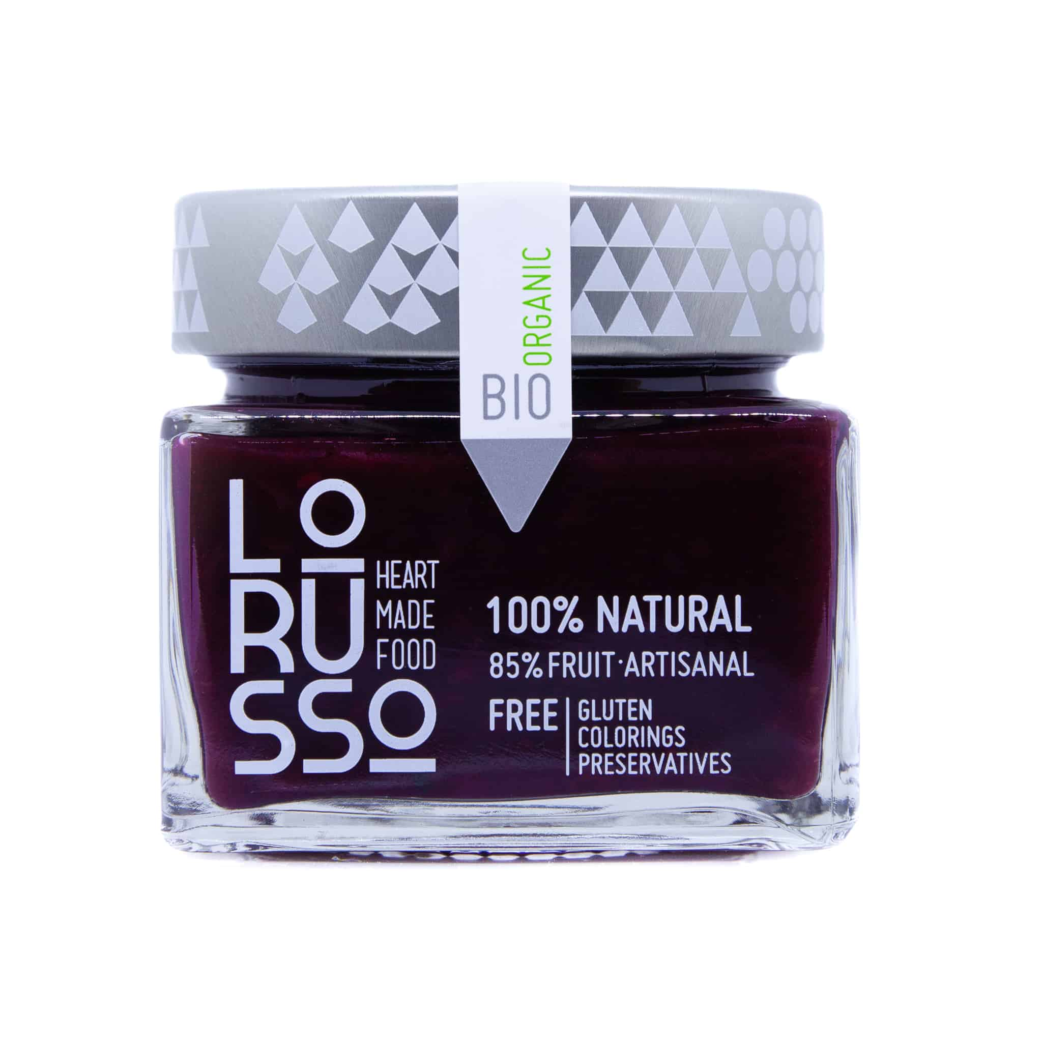 LoRUSSo Organic Artisanal Mixed Berry Jam, 305g