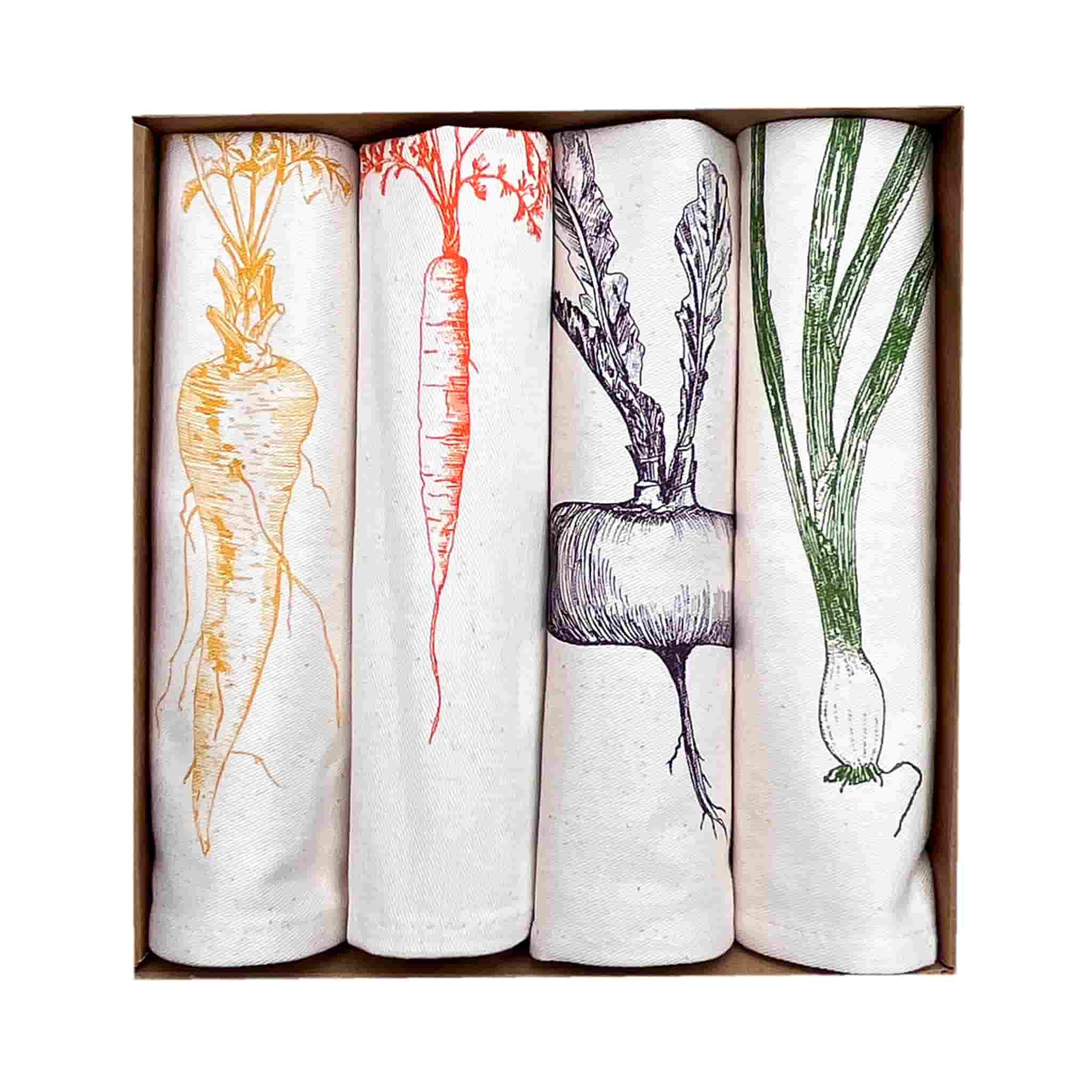 Set of 4 Seafood Napkins