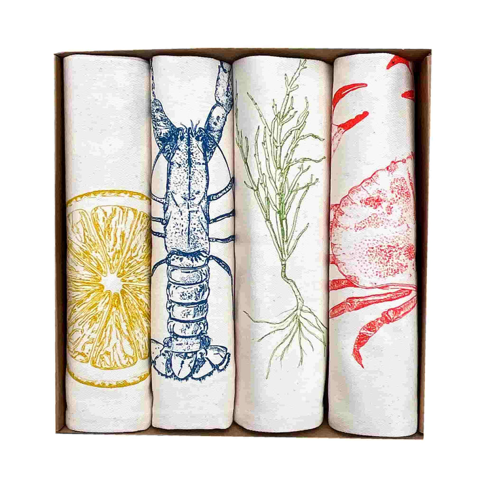 Set of 4 Root Vegetable Napkins