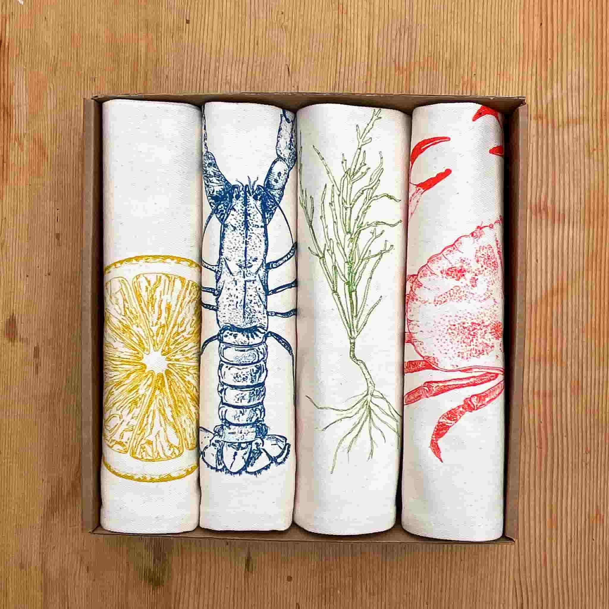 Set of 4 Root Vegetable Napkins