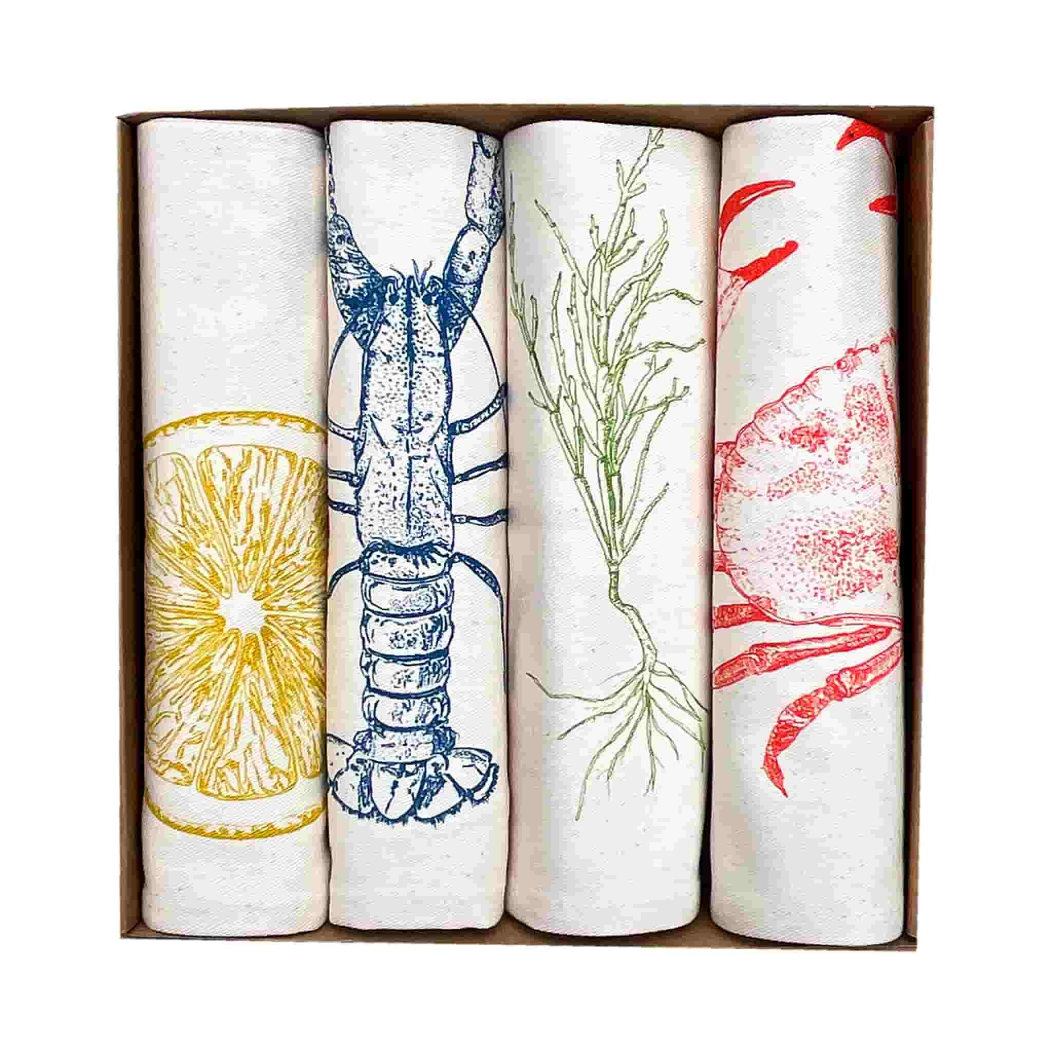 Set of 4 Root Vegetable Napkins