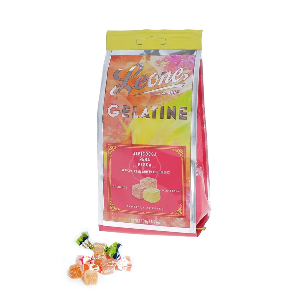 Leone Mixed Flavours Fruit Jellies Pattern Handy Bags, 150g