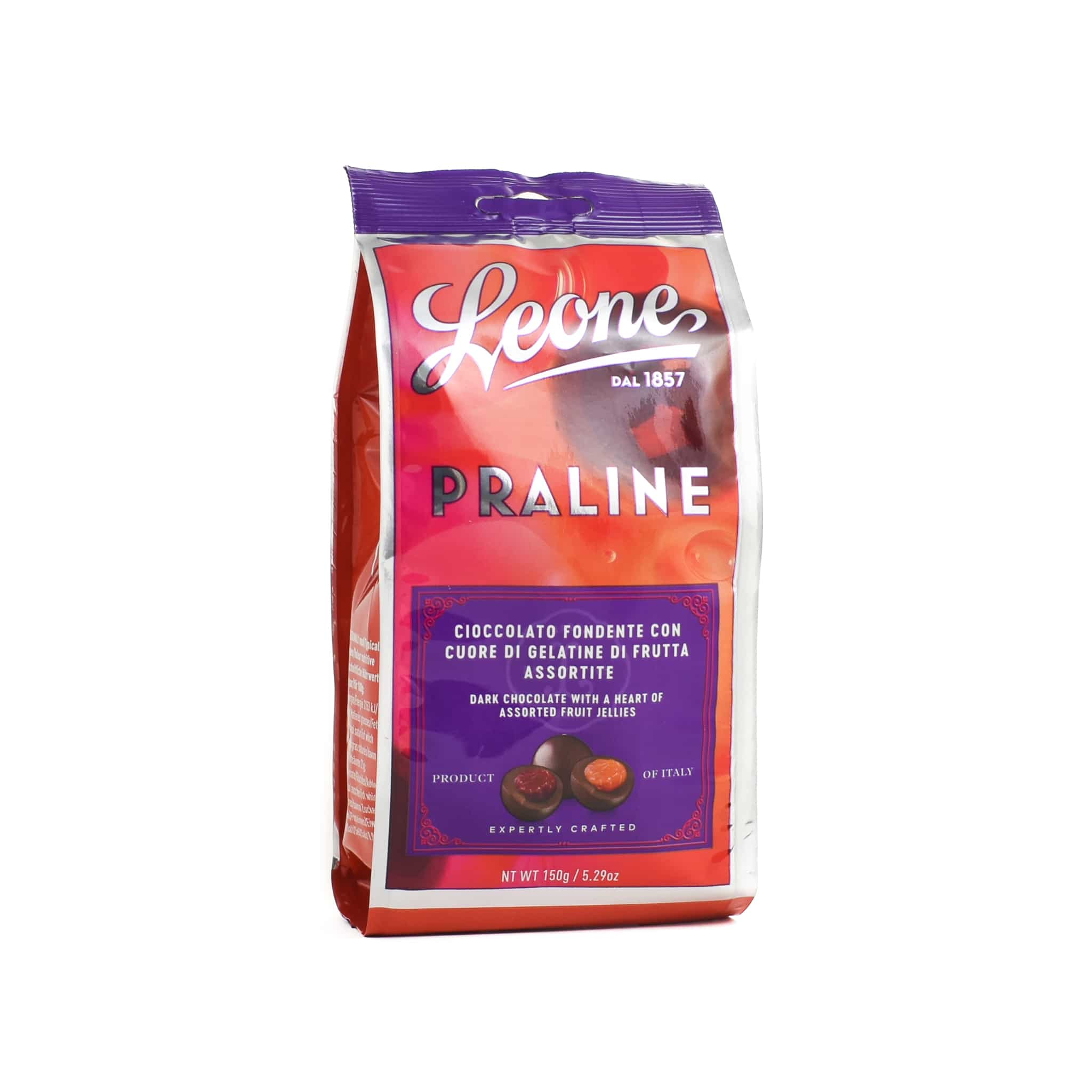 Leone Chocolate Covered Fruit Jellies, 150g