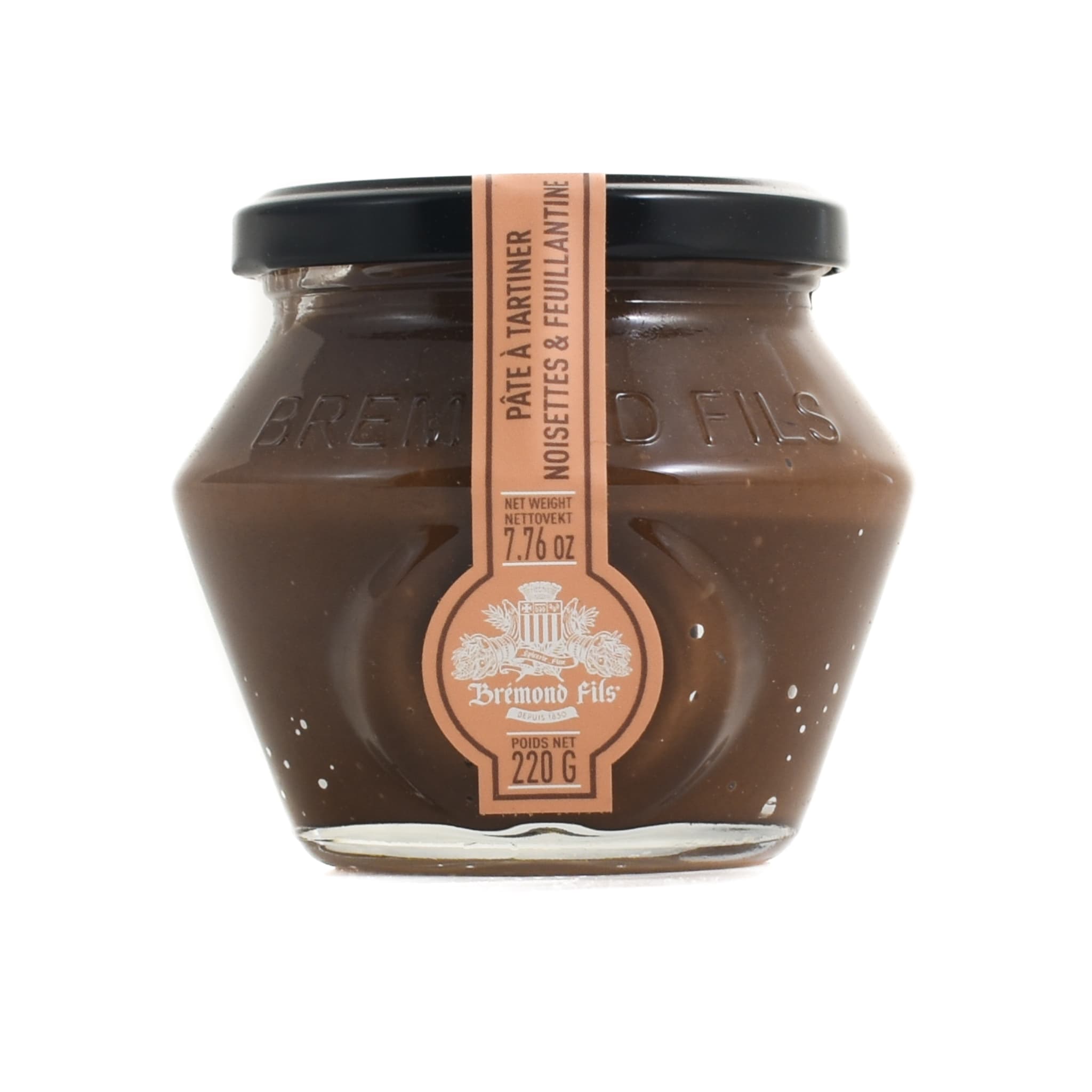 Maison Bremond Hazelnut Milk Feuillantine Spread, 220g