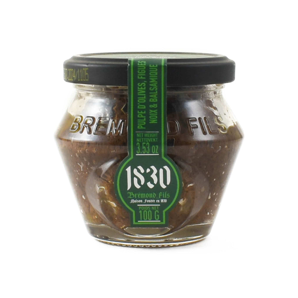 Maison Bremond Black Olive Tapenade with Fig Walnut Balsamic Vingegar of Modena, 100g