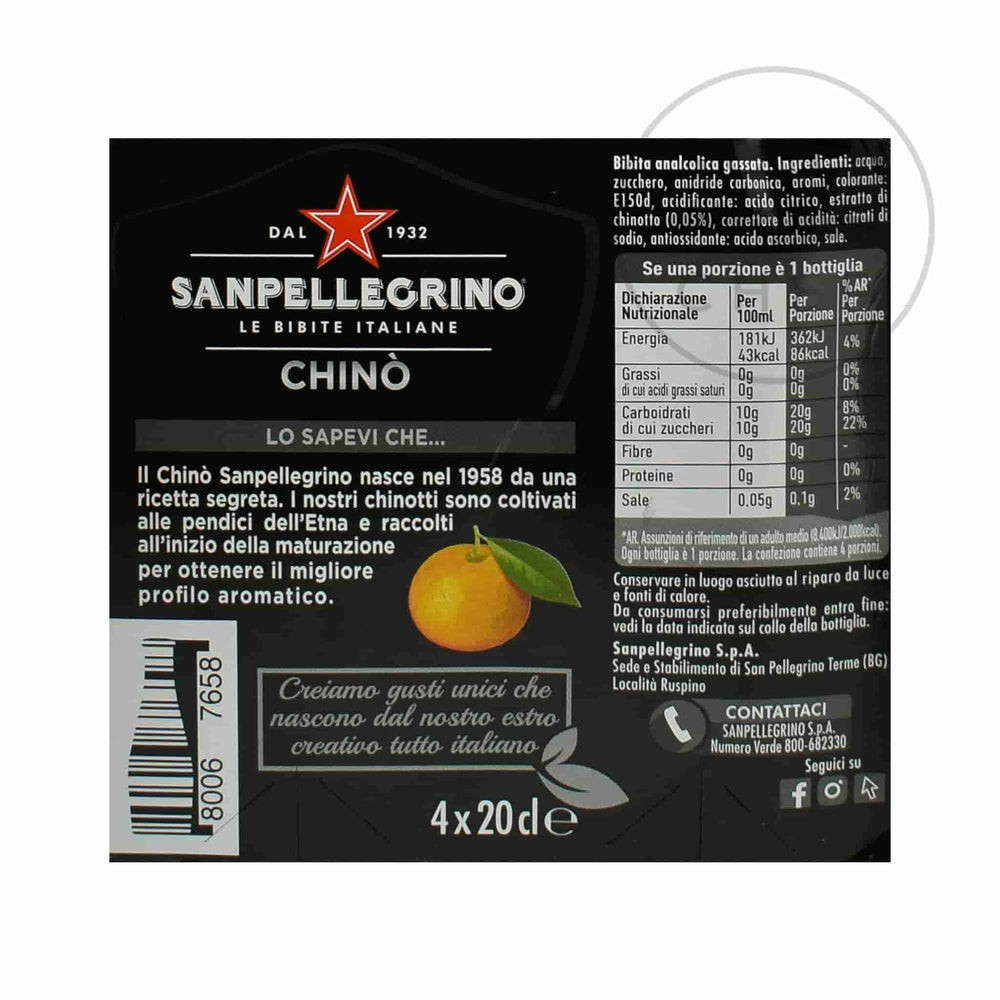 Sanpellegrino Chino - 20cl x 4