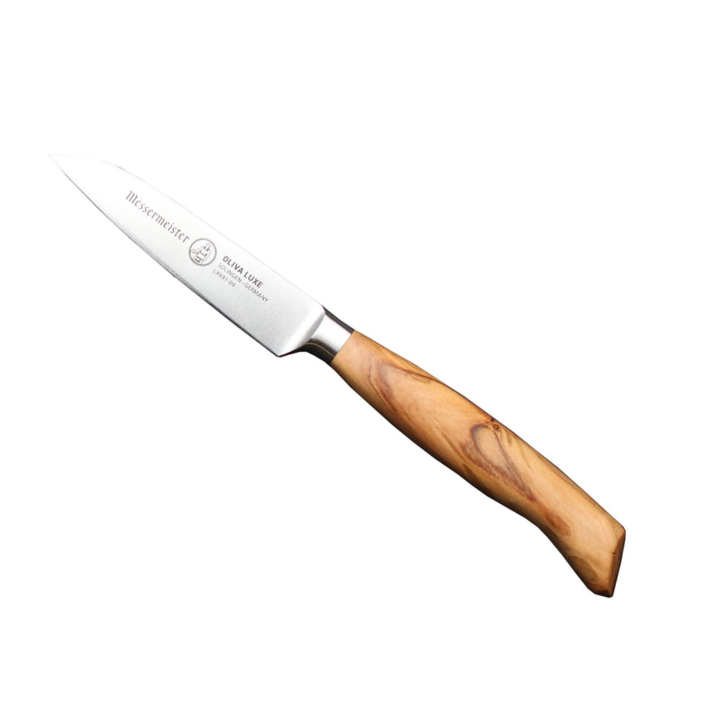 Messermeister Oliva Luxe Straight Paring Knife, 9cm