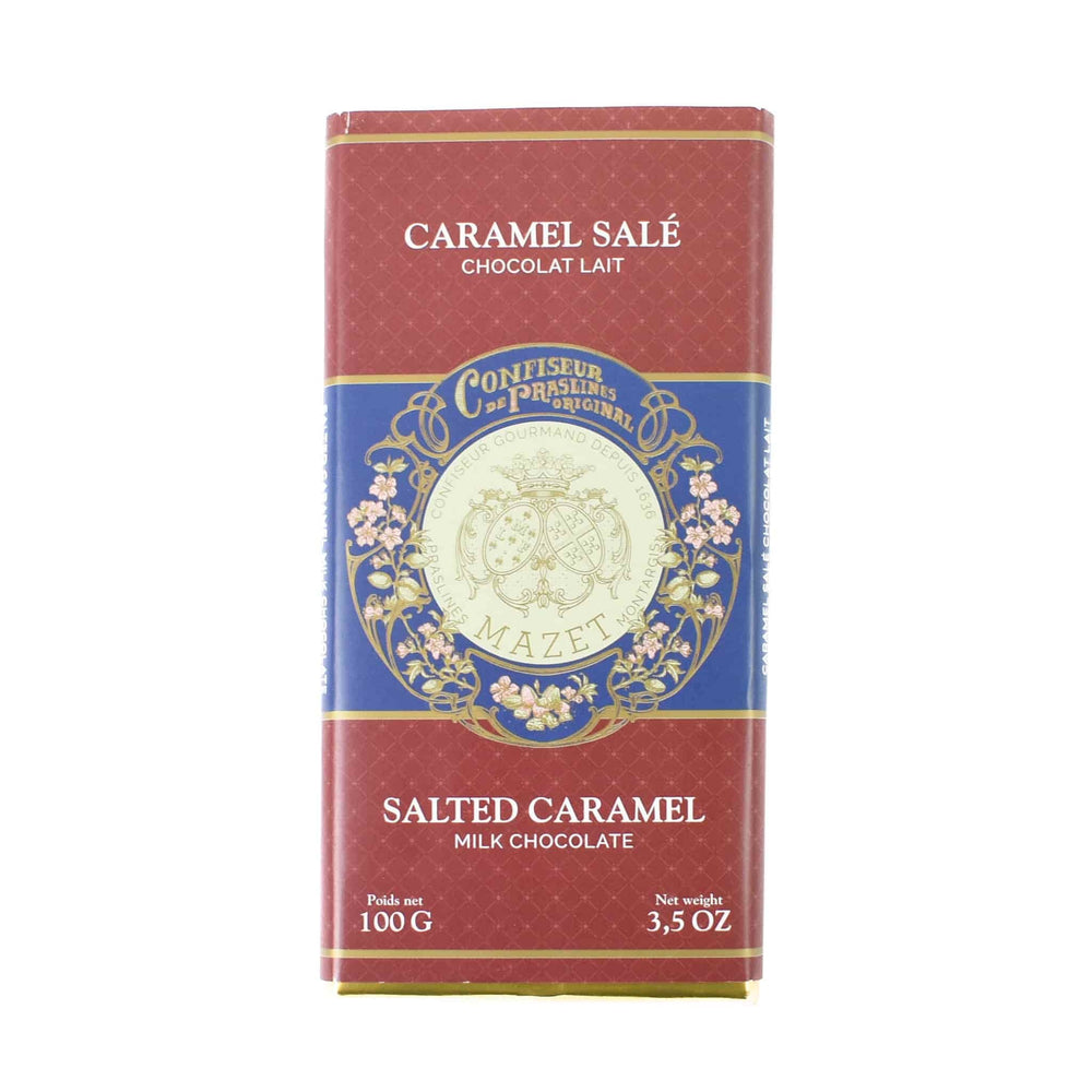 Mazet Milk Salted Caramel Chocolate Bar, 100g