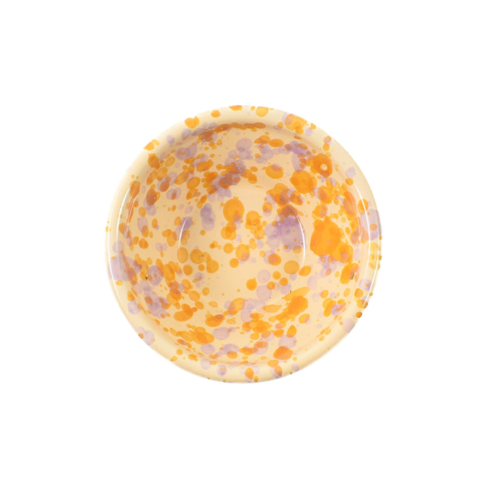 Puglia Lilac and Yellow Splatter Bowl, 12cm