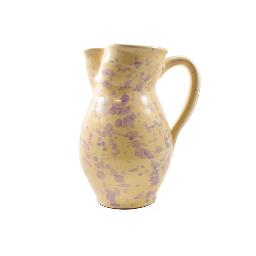 Puglia Lilac Splatter Pitcher