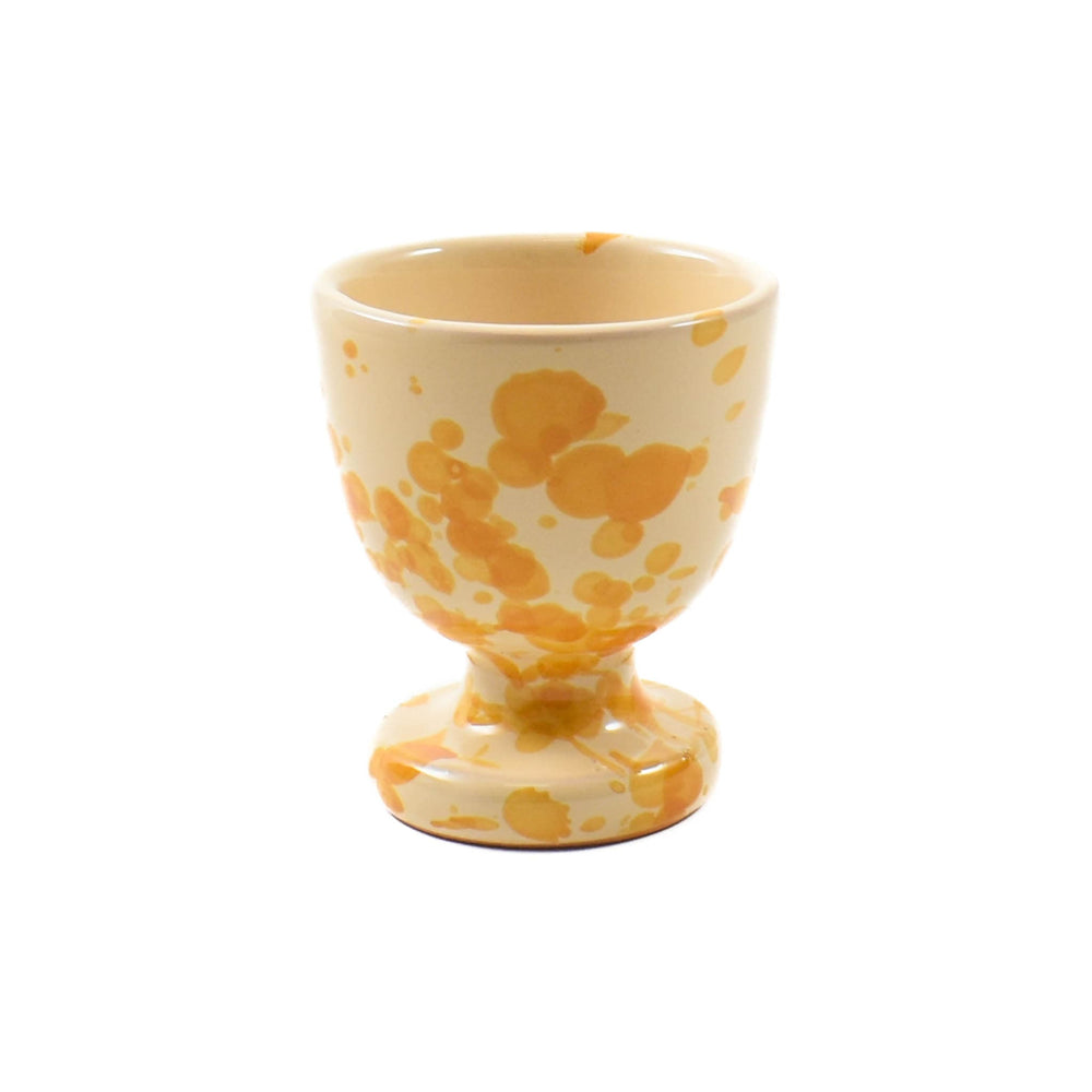 Puglia Dark Yellow Splatter Egg Cup