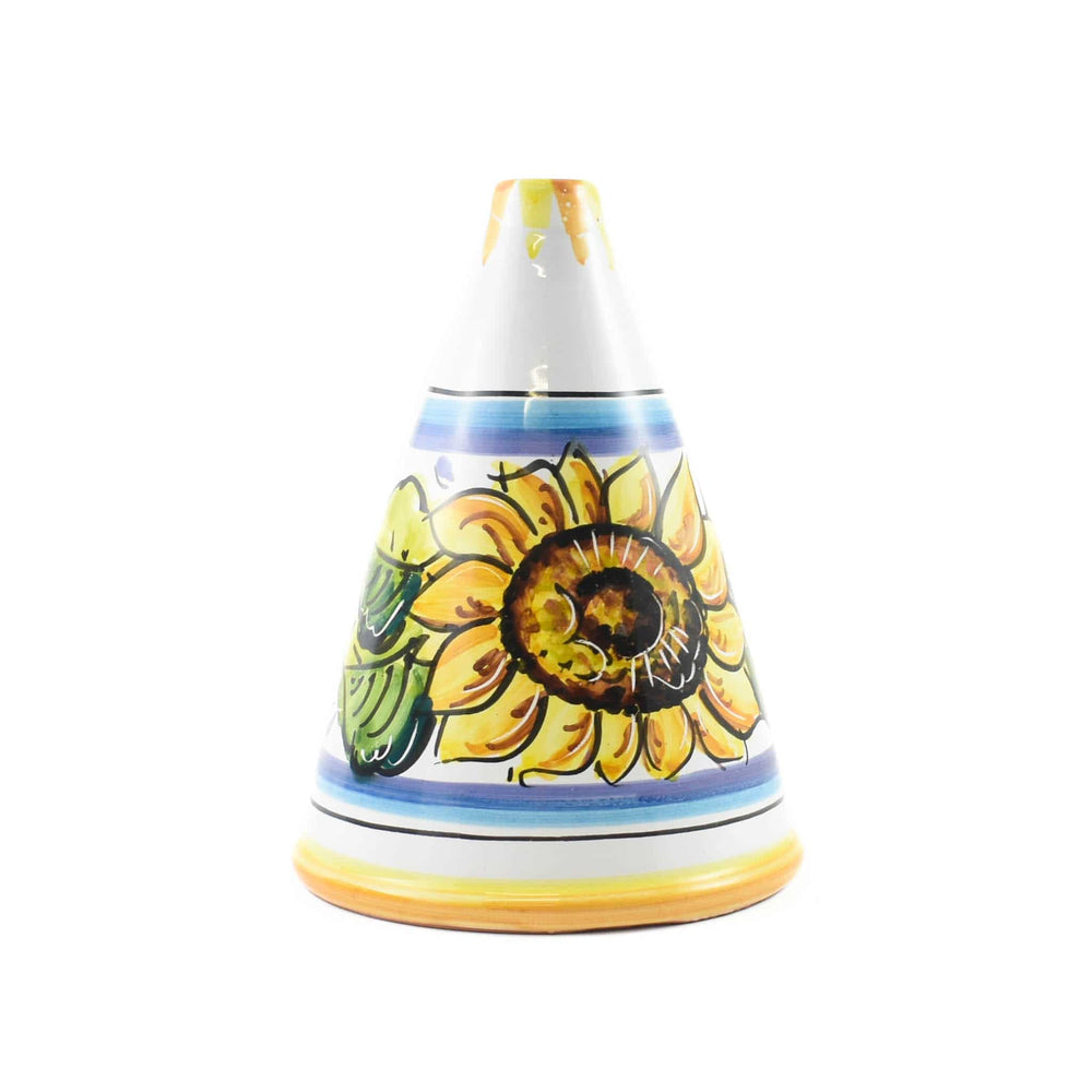 Hand Painted Italian Ceramic Olive Oil Bottle