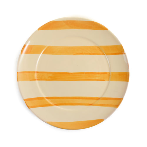 Puglia Yellow Stripe Dinner Plate, 27cm