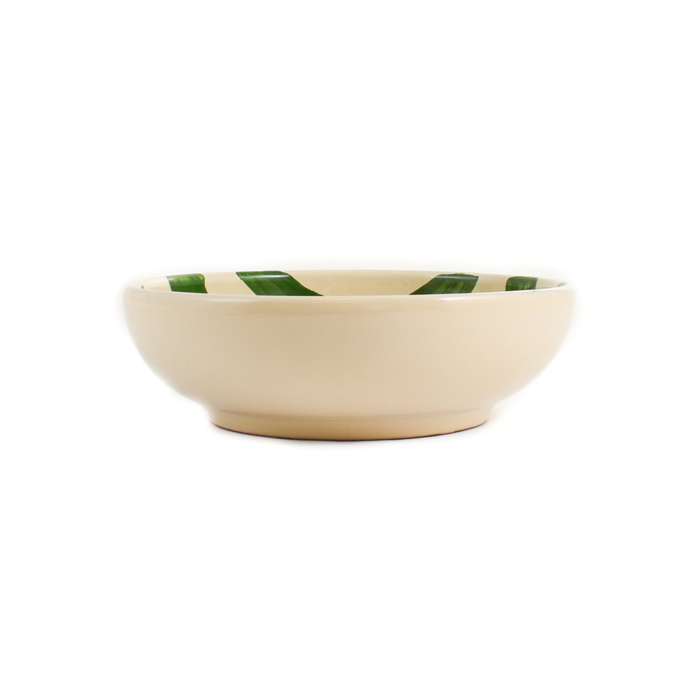 Puglia Green Stripe Bowl, 19cm