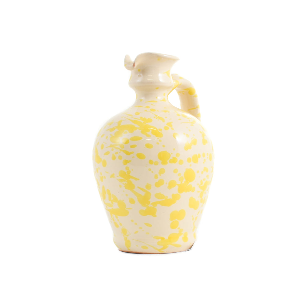 Puglia Yellow Splatter Oil Bottle, 250ml