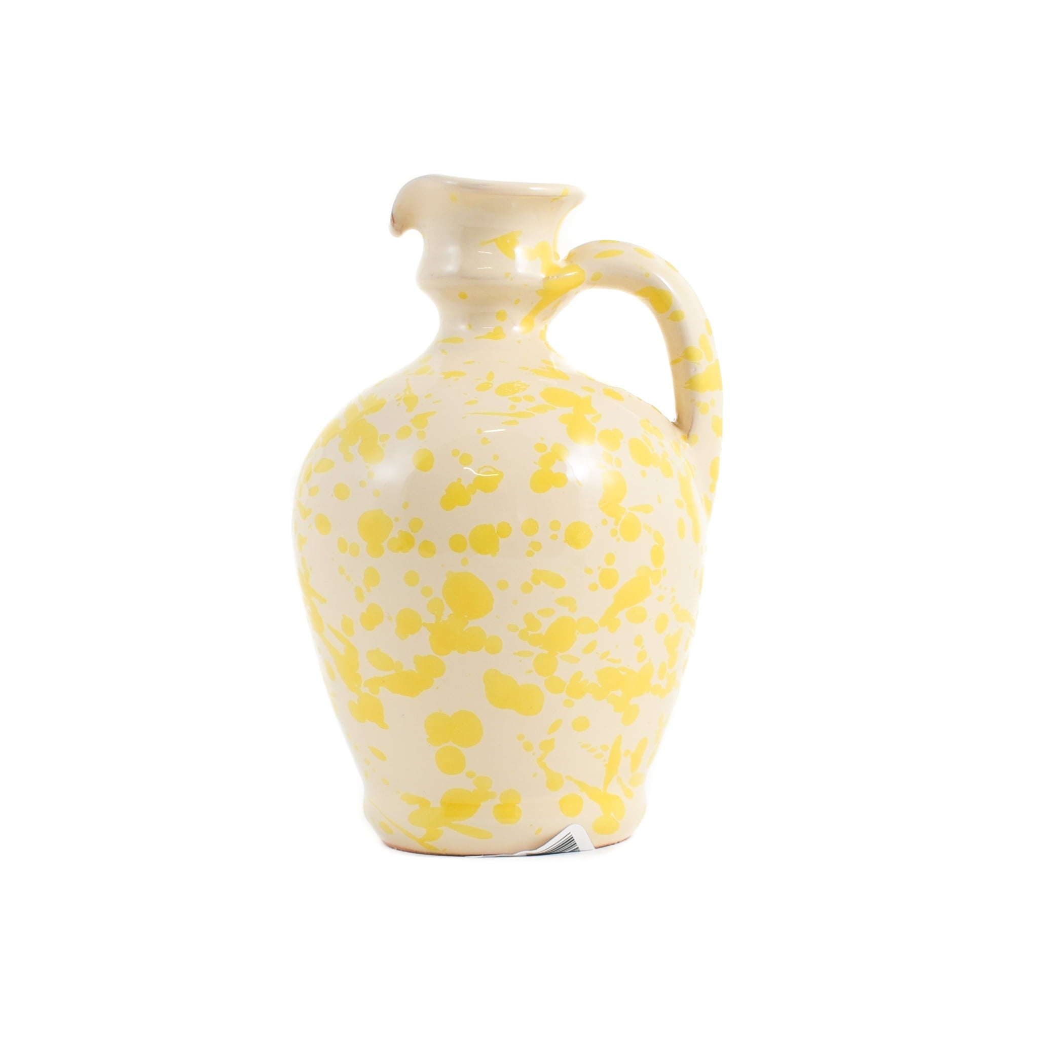 Puglia Yellow Splatter Oil Bottle, 250ml