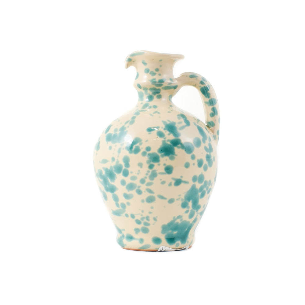 Puglia Aquamarine Splatter Oil Bottle, 250ml