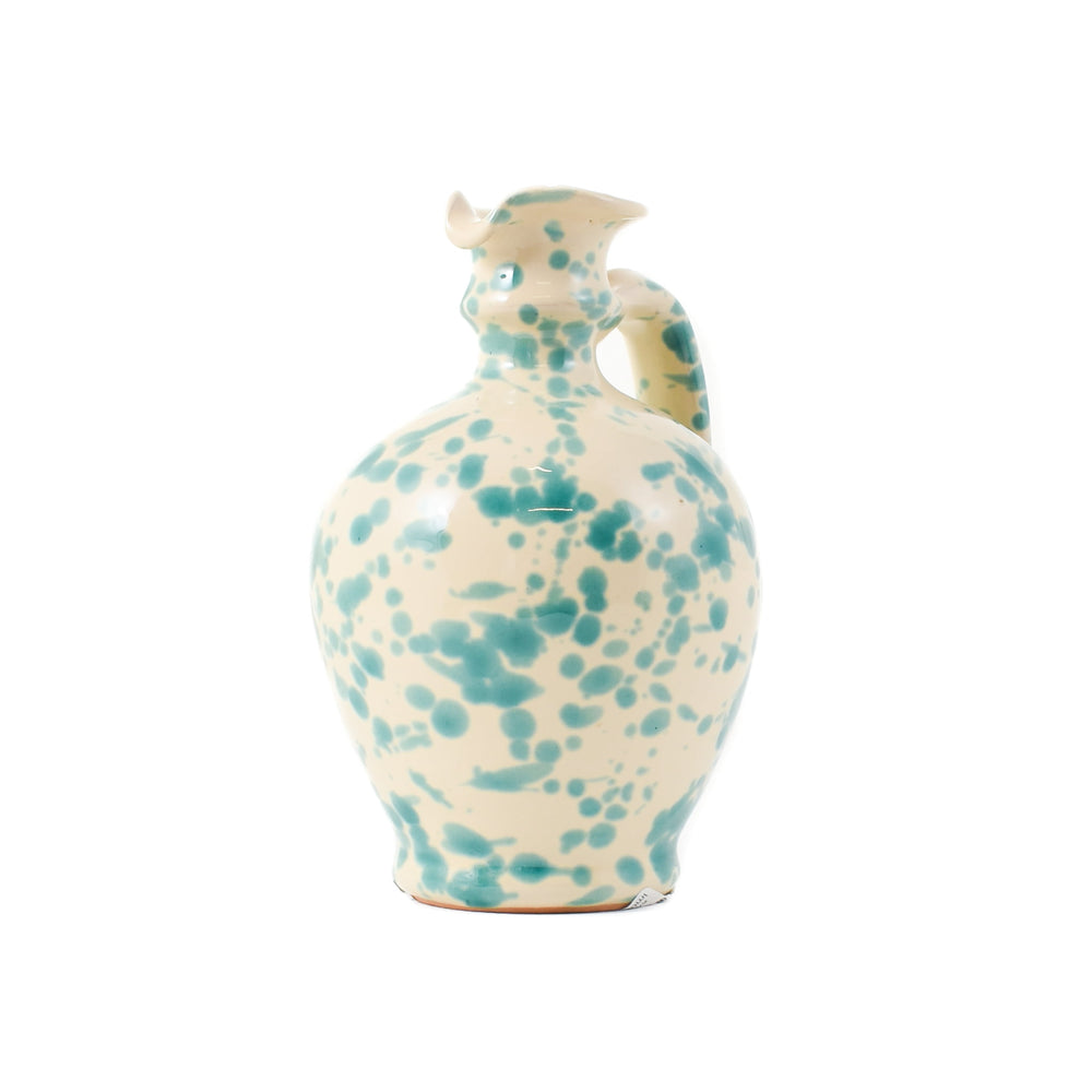 Puglia Aquamarine Splatter Oil Bottle, 250ml