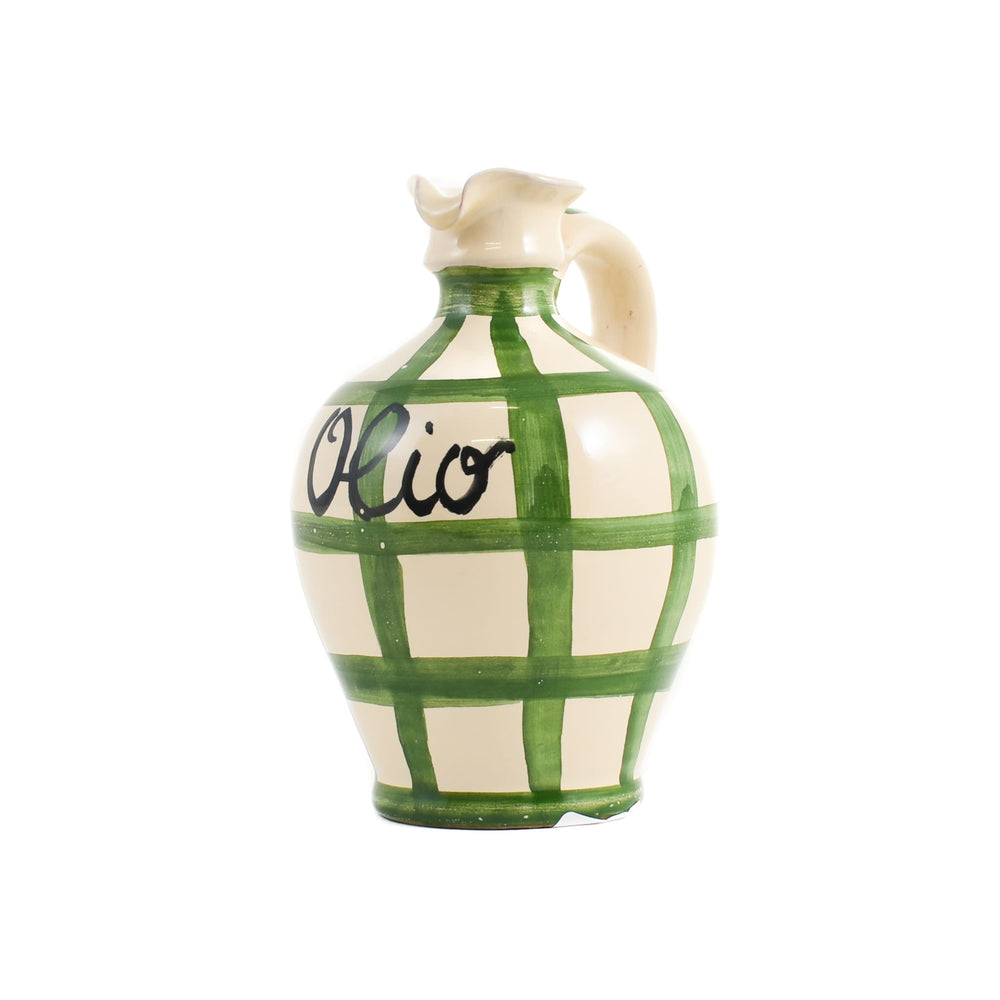 Puglia Green Stripe Oil Bottle, 250ml