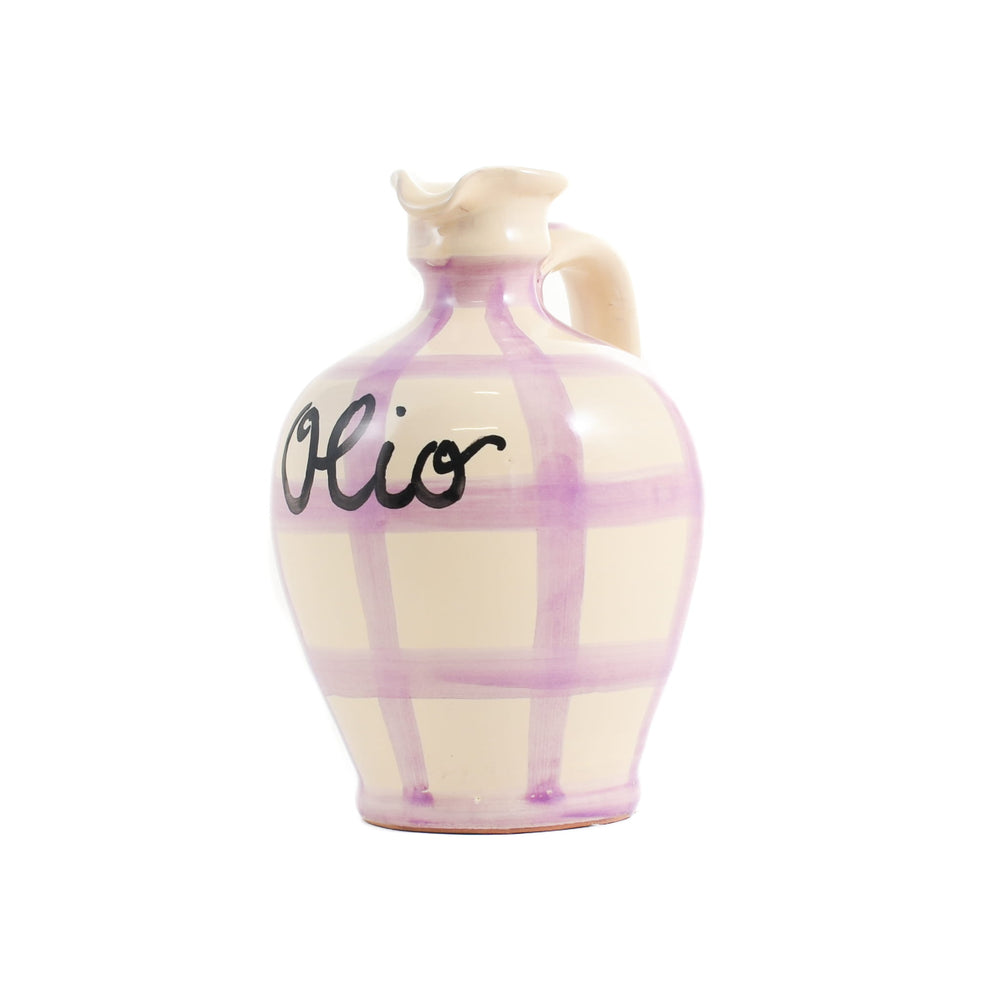 Puglia Lilac Stripe Oil Bottle, 250ml