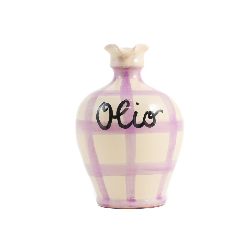 Puglia Lilac Stripe Oil Bottle, 250ml