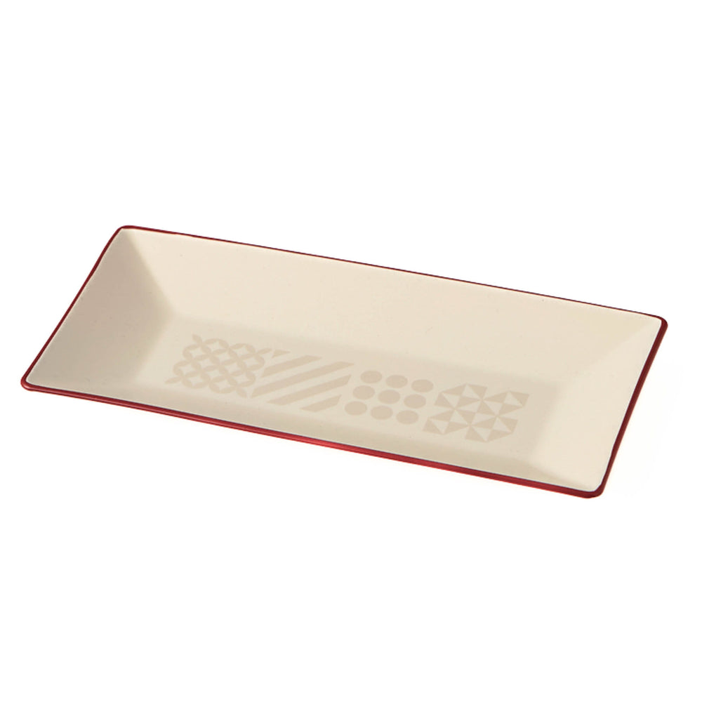 Takenaka Fukue White Rectangular Plate