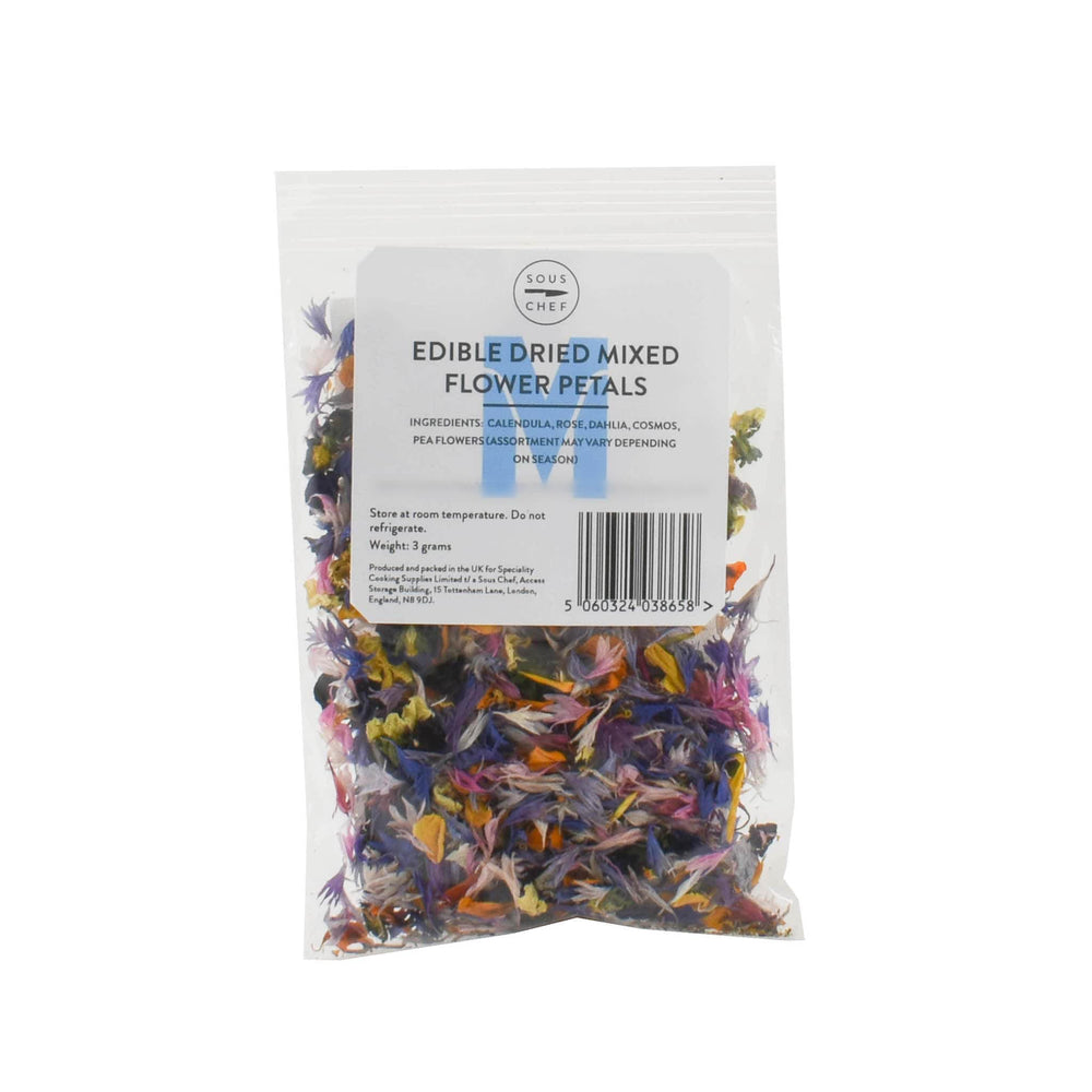 Edible Dried Mixed Flower Petals, 3g