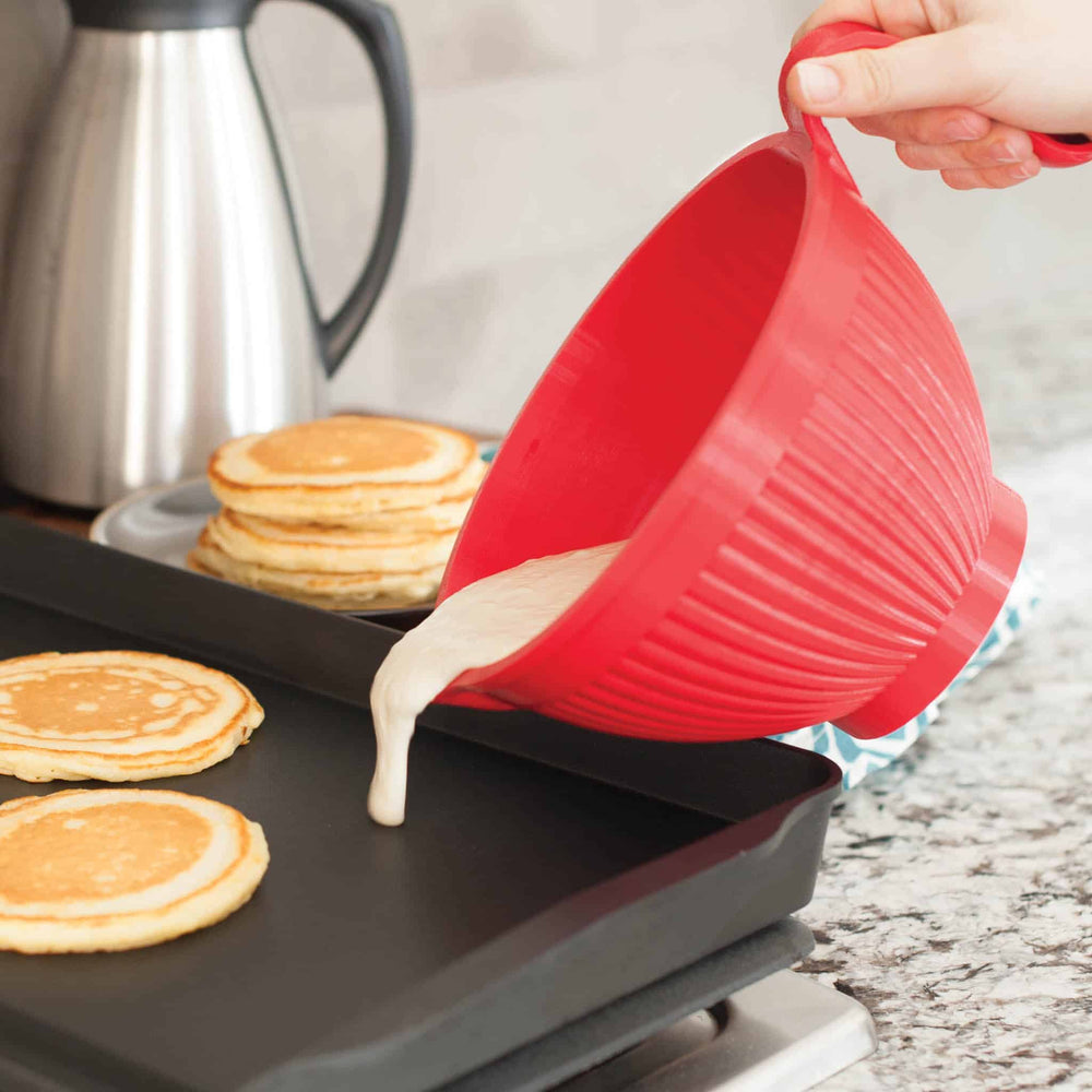 NordicWare Red Better Batter Bowl, 2.3L