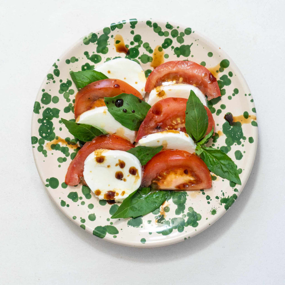 Puglia Green Splatter Side Plate, 19cm